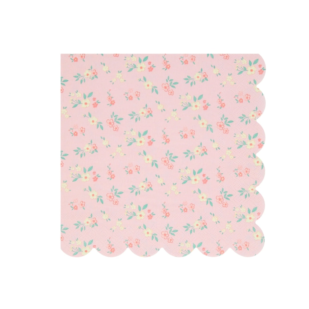 Pink Vintage Ditsy Floral Napkins