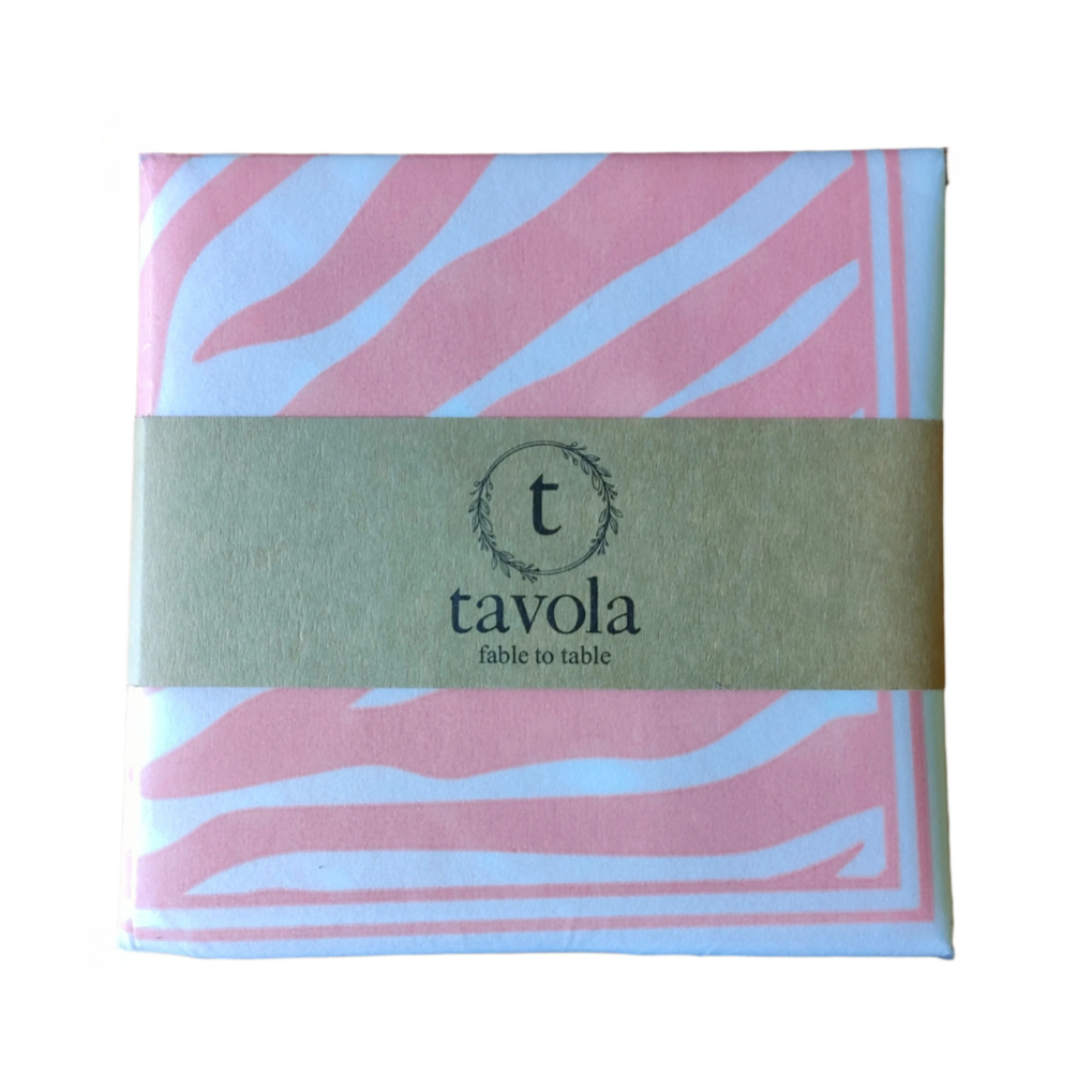 Pink Zebra Tavola Napkins