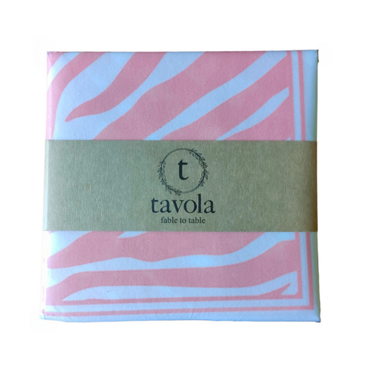 Pink Zebra Tavola Napkins