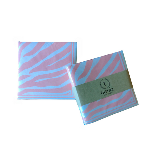 Pink Zebra Tavola Napkins