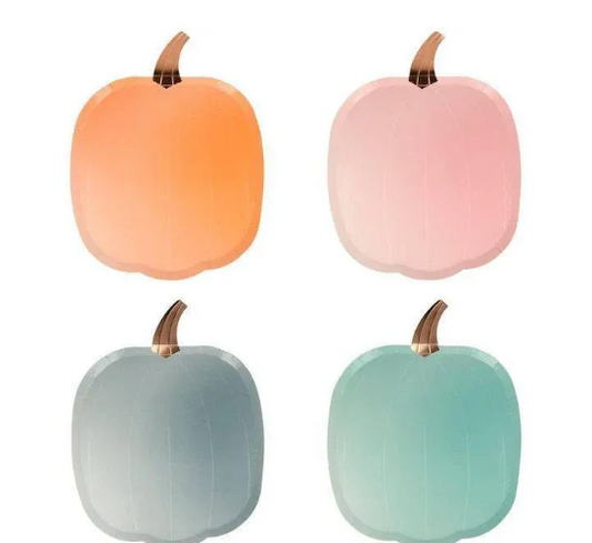 Pastel Pumpkin Plates
