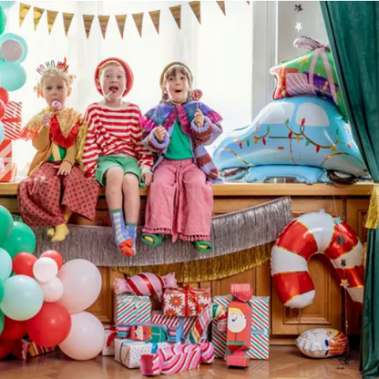 Standing foil balloon Christmas Car