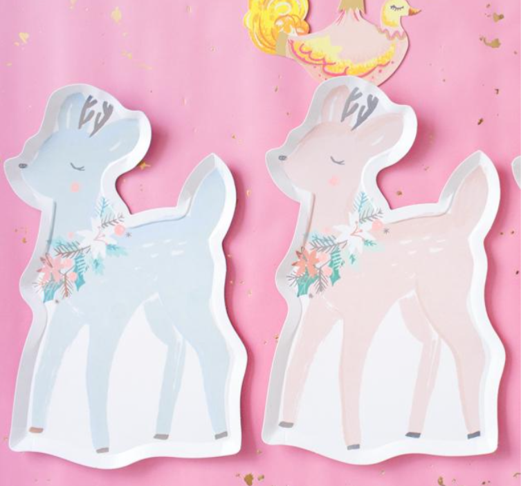 Pastel Deer Plates
