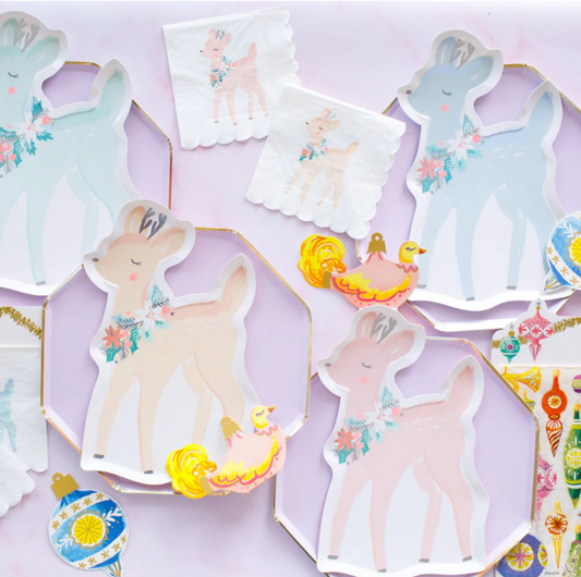 Pastel Deer Plates