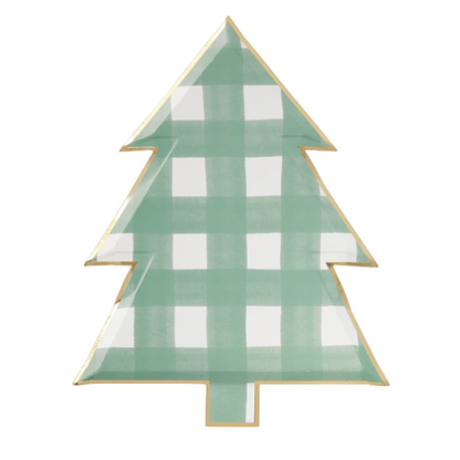 Christmas tree paper plates