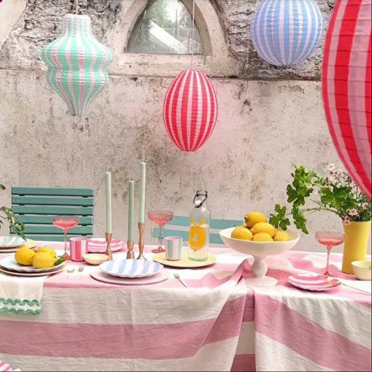 Striped Paper Lanterns