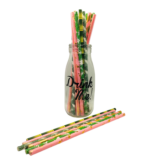 Tropical_Gold_Flamingo_Paper Straws