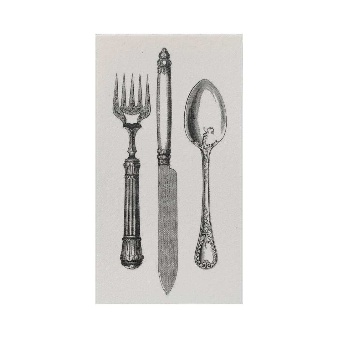 Vintage Cutlery Tags E