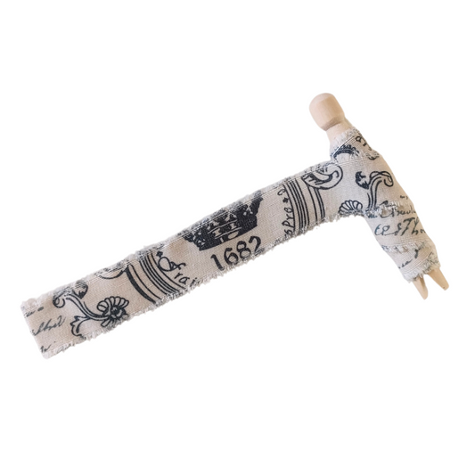 Vintage Printed Frayed Ribbon