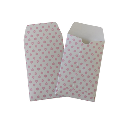 White Envelope with Pink Flower A