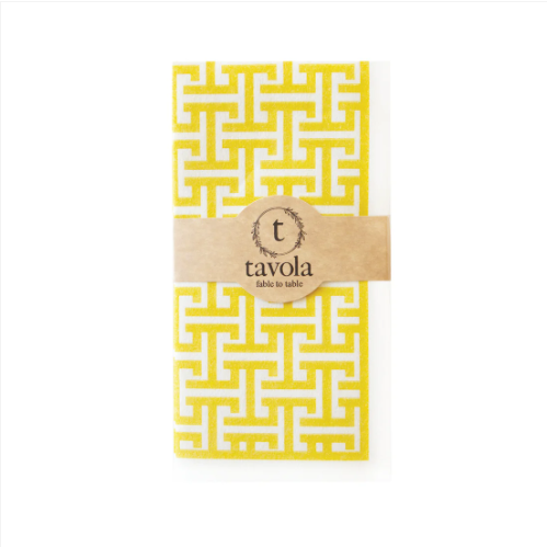 Yellow Greek Tavola Napkins