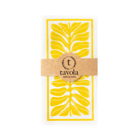 Yellow Leaf Tavola Napkins