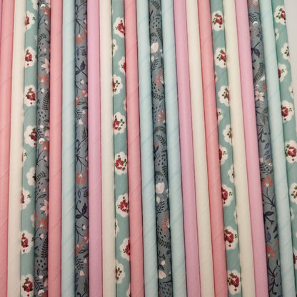 blue-floral-paper-straws
