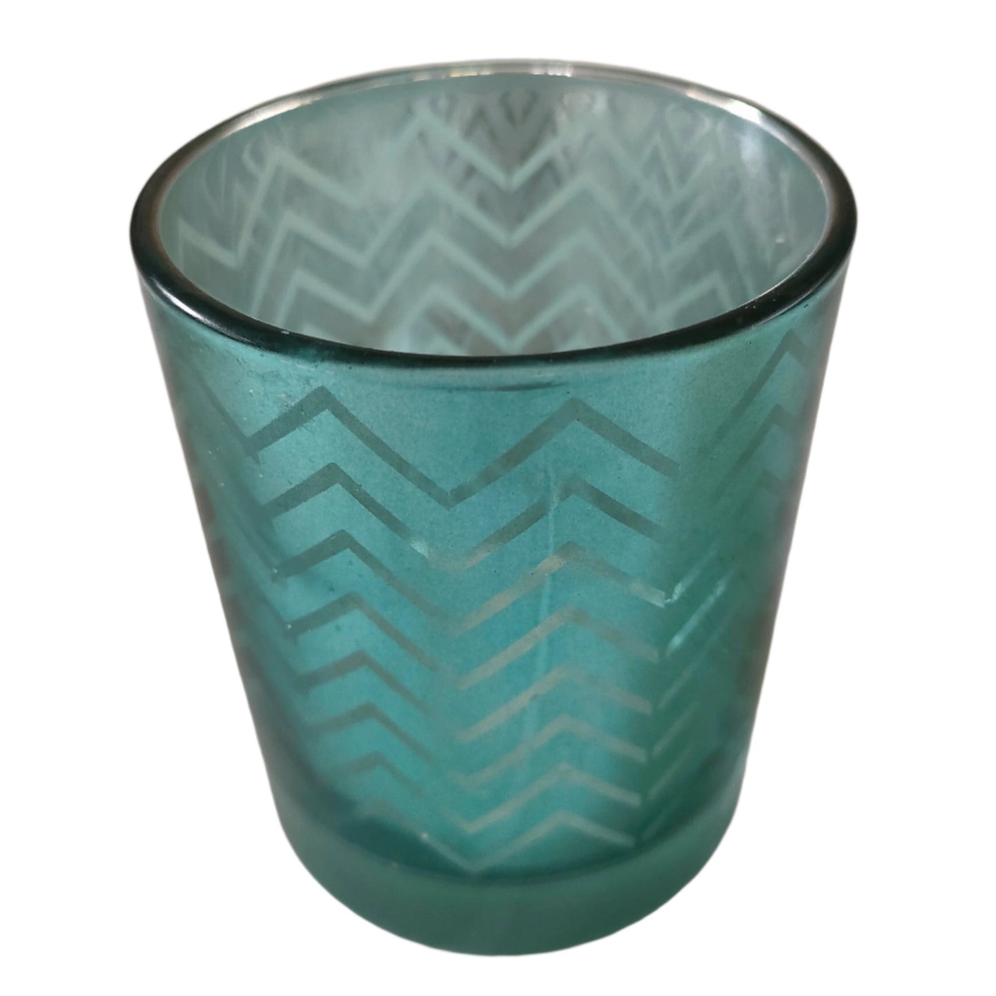blue chevron votive