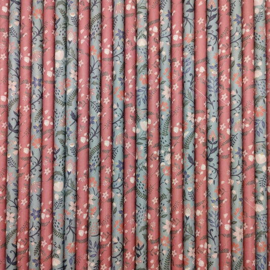 boho-floral-paper-straws