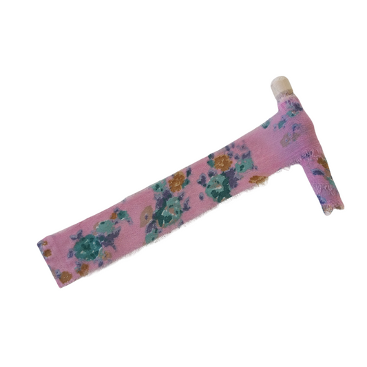 Floral Pink Frayed Ribbon