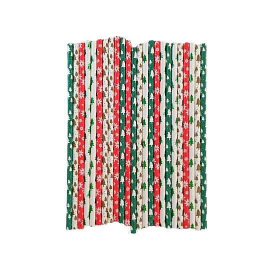 Christmas Paper Straws (Select your Design)
