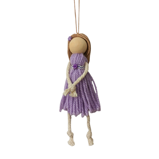 Macrame Style Tassel Hanging Dolls - Charlotte
