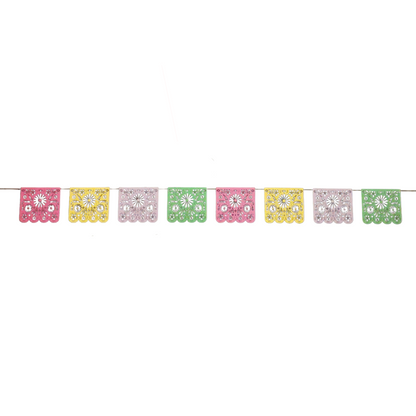 Floral Die Cut Banner