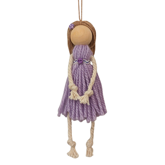 Macrame Style Tassel Hanging Dolls - Charlotte