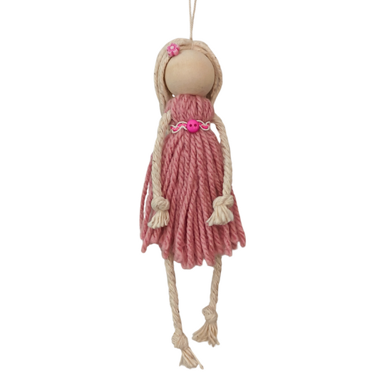 Macrame Style Tassel Hanging Dolls - Georgina