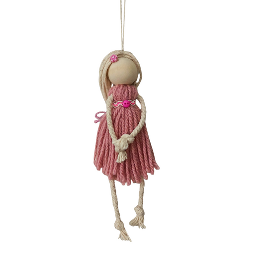 Macrame Style Tassel Hanging Dolls - Georgina