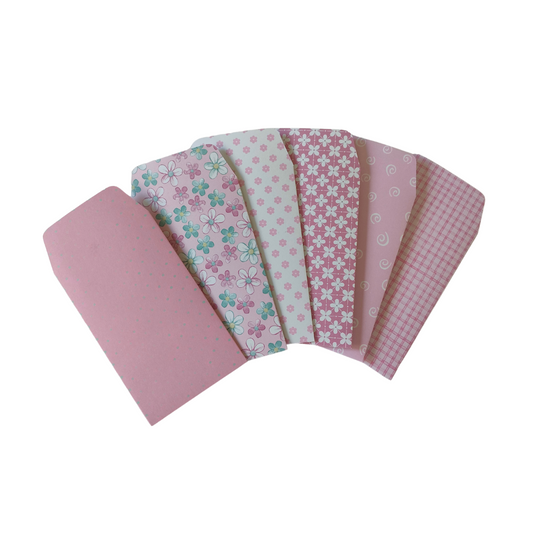 Handmade Mini Patterned Paper Envelopes - - Pink