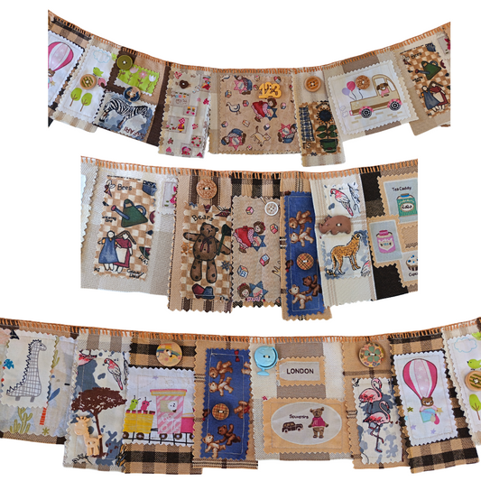Fabric Snippet Bunting