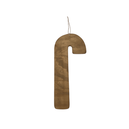 Wooden Candy Cane Hanging Decor