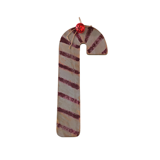 Wooden Candy Cane Hanging Decor