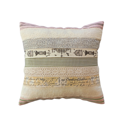 Mini Ribbon and Lace Cushion