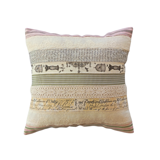Mini Ribbon and Lace Cushion