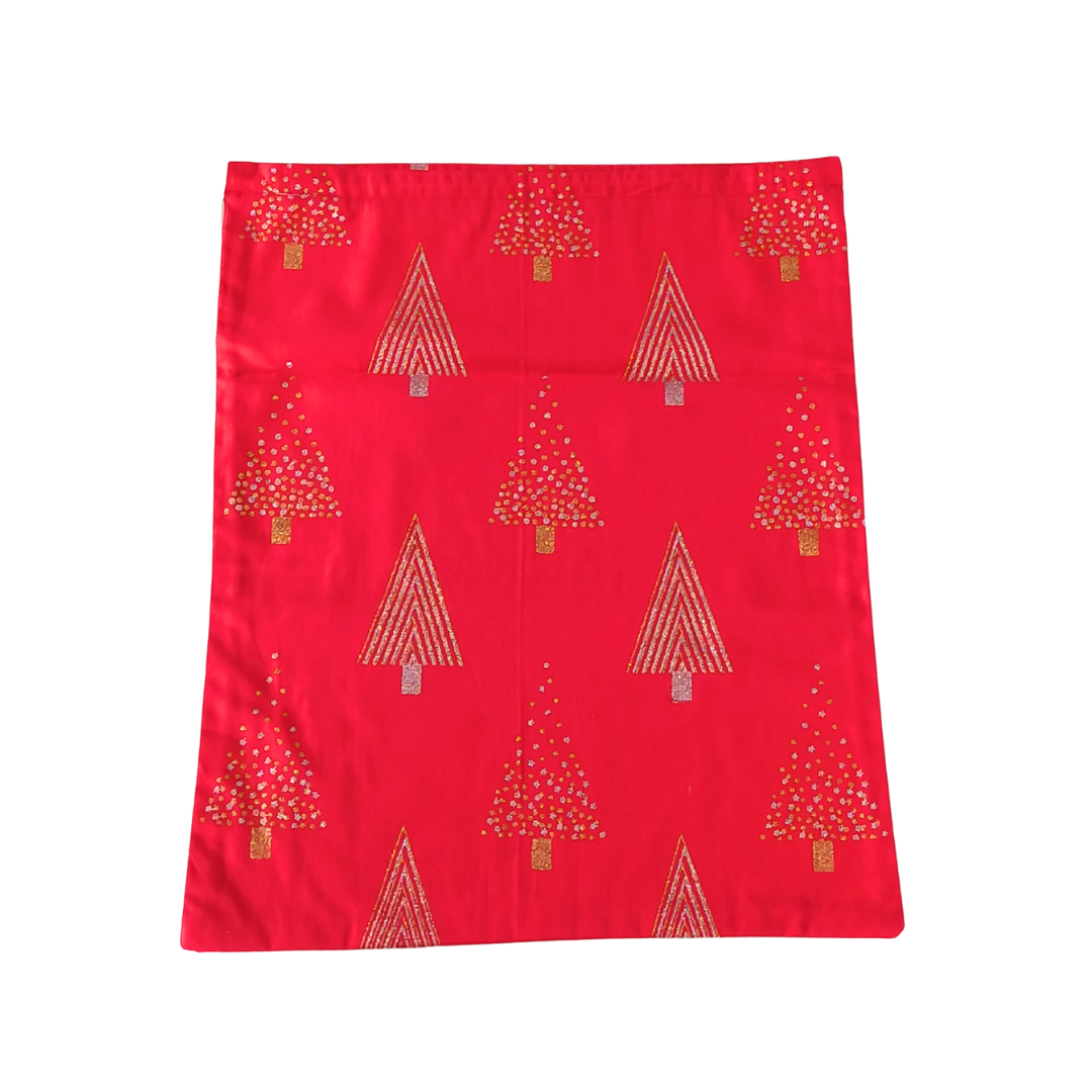 Christmas Fabric Drawstring Bag Large