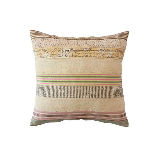 Mini Ribbon and Lace Cushion