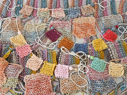 Mini Rustic Hand-Knitted Bunting