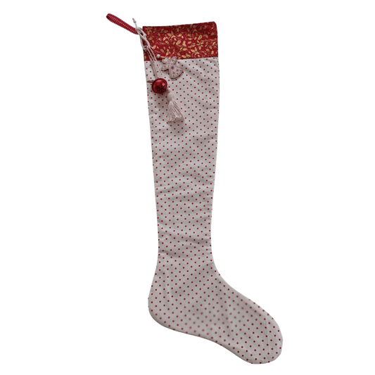 Long Fabric Christmas Stocking