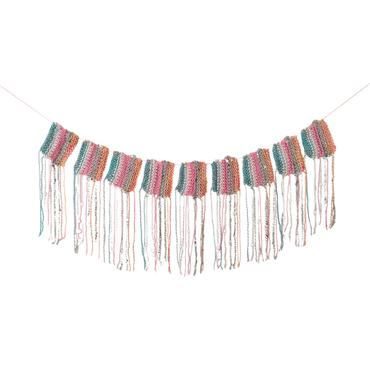 rustic knitted bunting